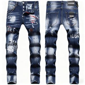 Nuovo arrivo personalizzi il Logo con foro digitale per la stampa a catena decorativa <span class=keywords><strong>di</strong></span> marca alla moda <span class=keywords><strong>pantaloni</strong></span> in Denim <span class=keywords><strong>da</strong></span> <span class=keywords><strong>uomo</strong></span> bei Jeans - Product Image 1