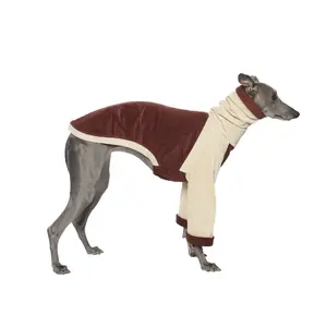 Ropa de perro de lujo francesa de diseñador OEM ODM abrigo de lana de <span class=keywords><strong>galgo</strong></span> personalizado para todas las razas 4 Patas al aire libre mangas cuello para el verano - Product Image 1