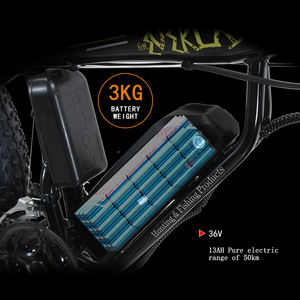 Bicicleta Eléctrica Akez de 36V con Llantas Gruesas | Conducción Todoterreno Suave, Batería de Largo Alcance | Bicicleta Eléctrica de <span class=keywords><strong>Mejor</strong></span> Valor para Desplazamientos Diarios y Diversión al Aire Libre - Product Image 5