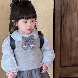 Tongxingyuan Girls Jk Set Spring Outfit Three Piece School Style Cotton Childrens Fashion Clothes - Product Image 2