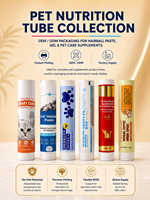 Envase de Tubo de Aluminio y Plástico Plegable con Tapa de Rosca y Impresión UV para Crema de Coloración Capilar Cosmética Ecológica Personalizada