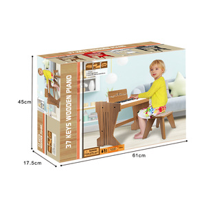 Vente en gros d'instruments Orff de haute qualité, nouveau design, clavier de piano électrique en bois à 37 touches, jouets musicaux - Product Image 4