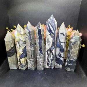 <span class=keywords><strong>Torre</strong></span> di Cristallo Incisa e Lucidata di Alta Qualità a Prezzo di Fabbrica, <span class=keywords><strong>Torre</strong></span> di Agata Fluorescente di Kindfull Crystal - Product Image 4