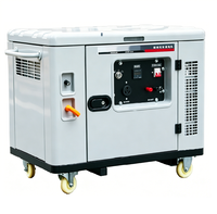 Générateur d'essence silencieux 6KW 50Hz, démarrage électrique, portable, pour la maison, l'extérieur, alimentation de secours, protection contre les surcharges