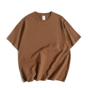 Camiseta en blanco extragrande de manga corta Unisex de peso pesado 100% algodón logotipo impreso personalizado Camiseta lisa de talla grande para hombres - Product Image 6