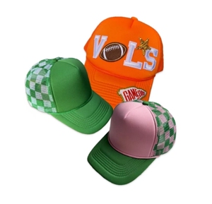 Venta caliente Leopard Camo Checkerboard Mesh Hat Orange Checkered Back Trucker Hat <span class=keywords><strong>Regalo</strong></span> de <span class=keywords><strong>Navidad</strong></span> - Product Image 4