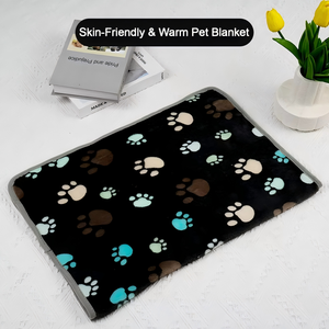 Haustier-Ganzjahresdecke aus warmem Coral-Fleece, nicht wasserdicht, einseitig bedruckt, für Katzen und Hunde, Haustierbedarf, Matte - Product Image 6