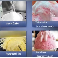 Machine à glace en flocons haute vitesse professionnelle coréenne pour Bingsu, idéale pour les commandes rapides de desserts et de cafés