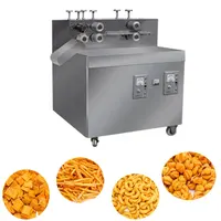 Factory supplier fried bulges chip machine fried corn doritos processing line frying twist dough snacks extruder