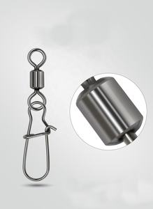 Accesorios Pesca Rolling Swivel Kalastus Conector de aparejos de pesca Pescador Swivel con seguro Snap - Product Image 2