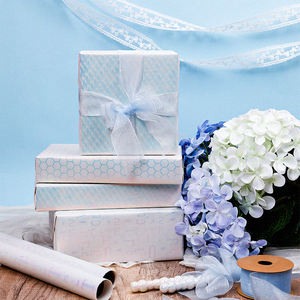 Wholesale 80g <b>Birthday</b> Glitter Flakes Art <b>Paper</b> Tissue 43*300cm Gift Luxury Custom Packaging <b>Wrapping</b> <b>Paper</b> Roll - Product Image 1