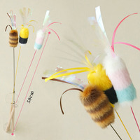 Nouveau Jouet Interactif pour Chat en Plastique de Luxe, avec Queue en Peluche et Clochette, Fournitures pour Animaux de Compagnie en Gros