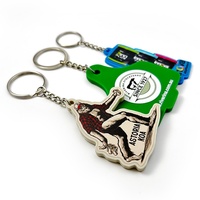 Porte-clés en PVC personnalisés OEM - Cadeau d'entreprise avec logo personnalisé 3D/2D et code QR, PVC souple, durable et écologique