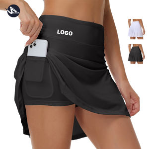 Olahraga Golf wanita, cepat kering 2 sisi saku dalam olahraga picleball pakaian tenis rok dengan celana pendek untuk wanita - Product Image 1