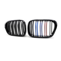 Grille de calandre avant double lamelles motif carbone ABS à montage rapide, directement de l'usine, pour BMW Série 5 E39 1995-2002