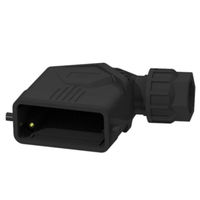 Prise industrielle de connecteur robuste rectangulaire IP67 Side Outlet10 Core