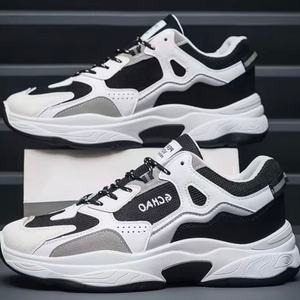 Calzado Deportivo Casual para Hombre, Diseño Moderno, para Correr y Caminar, Suela Gruesa, Parte Superior de Malla Transpirable, Cómodos, con Cordones, para Otoño - Product Image 2