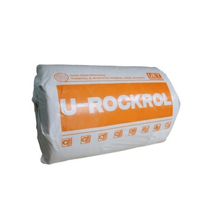 ASTM chống cháy cách nhiệt khoáng len cuộn 80kg/m3 50mm 100mm mái trần tường Nhôm lá phải đối mặt với đá len chăn - Product Image 5