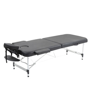 Camilla de Masaje Portátil y Plegable para Spa, Cama Facial Ligera con Cojín de Espuma Viscoelástica, Patas de Aleación de Aluminio y Cuero Sintético Impermeable - Product Image 1