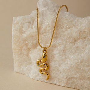 G4369 оптовая продажа ретро геометрический корпус из нержавеющей стали ожерелье для женщин в богемном стиле с жемчугом декоративный кулон для подарка - Product Image 3