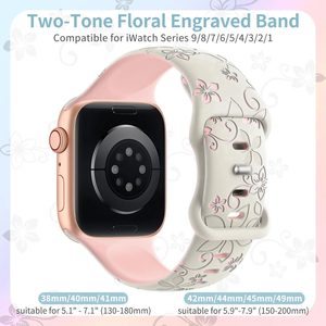 <span class=keywords><strong>Correa</strong></span> grabada de silicona para <span class=keywords><strong>reloj</strong></span> inteligente para <span class=keywords><strong>iPhone</strong></span> 40mm 44mm 41mm 49mm 45mm 38mm/42mm Serie 9 7 Se 6 5 4 8 Ultra 2 IWatch - Product Image 4