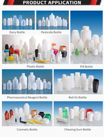 Máquina de fabricación de botellas completamente automática de 2 a 1000 mL, máquina de moldeo por inyección y soplado de una estación de un paso y 3