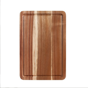 Planche à découper en bois d'acacia rectangulaire, bloc de découpe en bois massif pour la cuisine, usage domestique - Product Image 4