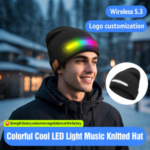 Sıcak V5.2 kablosuz müzik bere kulaklıklar LED pil mikrofon ile eller serbest konuşma hediye için 24 saat çalma süresi - Product Image 3