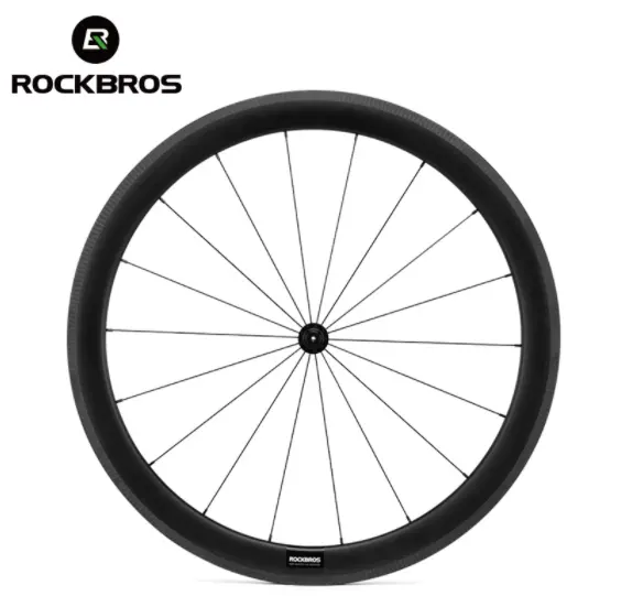 ROCKBROS Wheelset Della Bicicletta Del Carbonio 38 millimetri 50 millimetri di Apertura Cerchio R255 Mozzo Della Bici Della Graffatrice Della Rotella di Pneumatici di Riciclaggio Set di Ruote Della Bici Della Strada