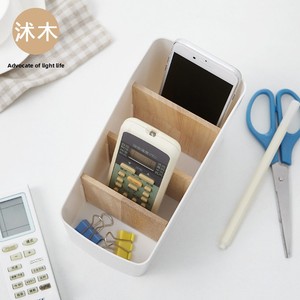 Shumu Rechthoekige Moderne Minimalistische Woonkamer Kaptafel Plastic Bureaublad <span class=keywords><strong>Organizer</strong></span> Afstandsbediening Opbergdoos Cosmetica - Product Image 4
