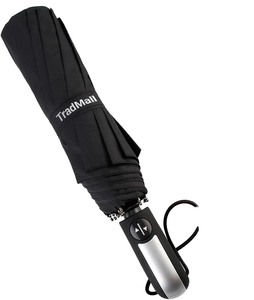 Parapluie automatique de 23 pouces, style professionnel, pliable en 3 sections, pare-soleil, parapluie en fibre, parapluie coupe-vent - Product Image 3