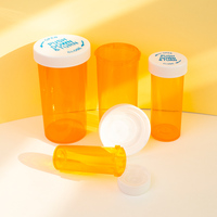 Frascos vacíos para medicamentos Rx, frascos de plástico PP a prueba de niños, botella para medicamentos en cápsulas con tapa reversible