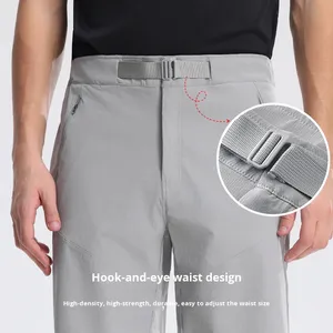 Nouveaux shorts d'été fonctionnels décontractés pour la randonnée, le sport tout-terrain, l'escalade, en nylon solide, à séchage rapide, avec cordon de serrage - Product Image 1