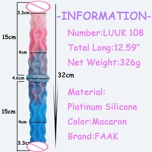 Juguetes Sexuales Realistas para Adultos Más Vendidos, Juguete Sexual de Goma con Forma de Pene, Dildo Doble para Mujeres con Bola Vibradora - Product Image 6