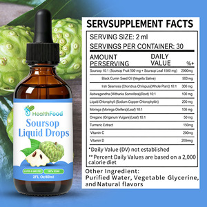 Wholesale Soursop <b>Liquid</b> Drops Contains Black Cumin Seed Oil With <b>Vitamin</b> C Immune Strength Soursop Graviola <b>Liquid</b> Drops - Product Image 2