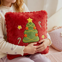 Coussins décoratifs en peluche personnalisés sur le thème de Noël, style dessin animé, pour canapé, à câliner, pour la décoration intérieure - Vente en gros