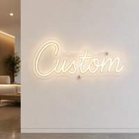 Enseigne néon personnalisée sur mesure, avec logo LED, pour la décoration murale des commerces et entreprises. Conception OEM gratuite et production rapide disponible.