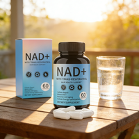 Capsules NAD OEM, 60 unités, pour femmes adultes, végétaliennes, naturelles, biologiques, stimulant énergétique, métabolisme, éclaircissement de la peau, nutriments