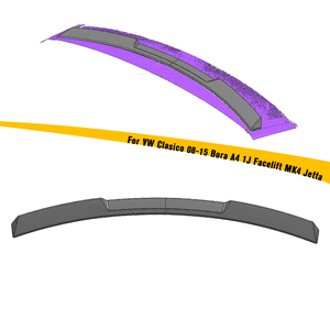 Alerón Superior para Auto Haosheng, Estilo M4, Negro Brillante, ABS, Alerón Trasero de Techo para VW Clasico 2008-2015, <span class=keywords><strong>Bora</strong></span> A4 1J Facelift MK4 Jetta - Product Image 1