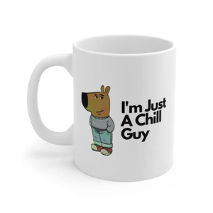 <span class=keywords><strong>Je</strong></span> suis juste un gars froid chien tasse à café en céramique tasse à thé nouvelle célébrité Internet - Product Image 1