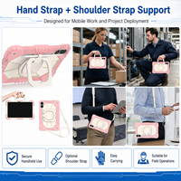 Étui de protection complet pour Redmi Pad Pro 12.1 Poco Pad 12.1 2024 avec support pivotant à 360° et bandoulière OEM ODM