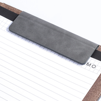 Cartera de cuaderno de cuero para negocios, tamaño de carta, portapapeles magnético A4, organizador de documentos, carpeta, entrevista/Archivo de currículum