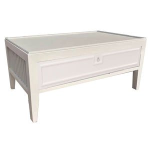 Exquisite Shape Matching Stacking Storage Drawer Sturdy White Iron Low Cabinet