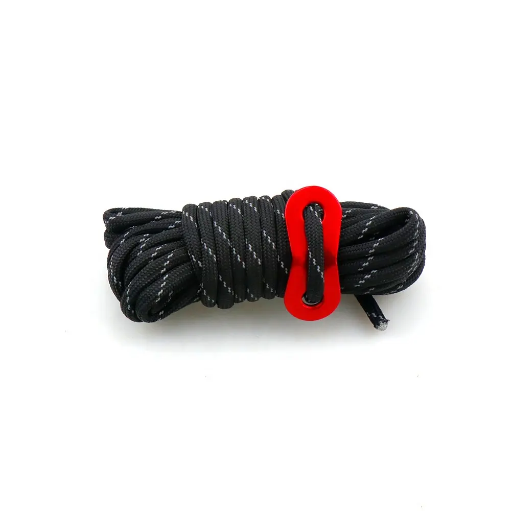 Camping ground nail set 4mm reflective tent rope skylight windproof fixed aluminum alloy wind rope buckle