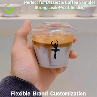 Fabricant de gobelets à emporter ZFCUP, gobelets personnalisés de qualité supérieure pour café froid, desserts, glaces, gobelets en plastique miniatures pour latte glacé de 7 oz avec couvercles