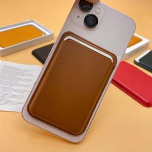 Étui portefeuille en cuir magnétique 1:1 avec porte-cartes d'identité pour iPhone 12 13 14 Pro Max 15, coque arrière avec fente pour cartes - Product Image 6