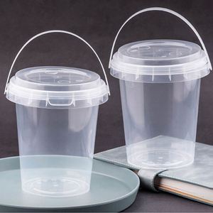 Cheap Price Custom Logo Disposable Takeaway 32oz 1000ml BIG Cups PP Hard Plastic Bubble Tea Fruit <b>Bucket</b> Cups <b>With</b> <b>Lid</b> - Product Image 4