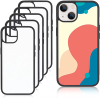 Coque de téléphone transparente souple en TPU avec impression par sublimation 2-en-1 pour iPhone 17, 16, 15, 14, 13, 12, 11, X, Xr, Pro Max, avec protection en PC à rainures