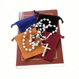 Bolsitas para Joyería de Lujo, Elegantes y Personalizadas, Bolsitas de Terciopelo y Fieltro para Rosarios y Coronillas - Product Image 1