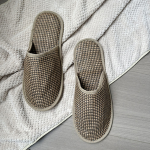 Pantuflas de Verano de Ratán Natural Tejido a Mano para Interiores, Hotel, Hogar, para Hombre y Mujer, con Logotipo Personalizable, para Viajes y Spa, Modelo MR003 - Product Image 2